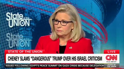 Liz Cheney actually said Biden is much better at international affairs than President Trump