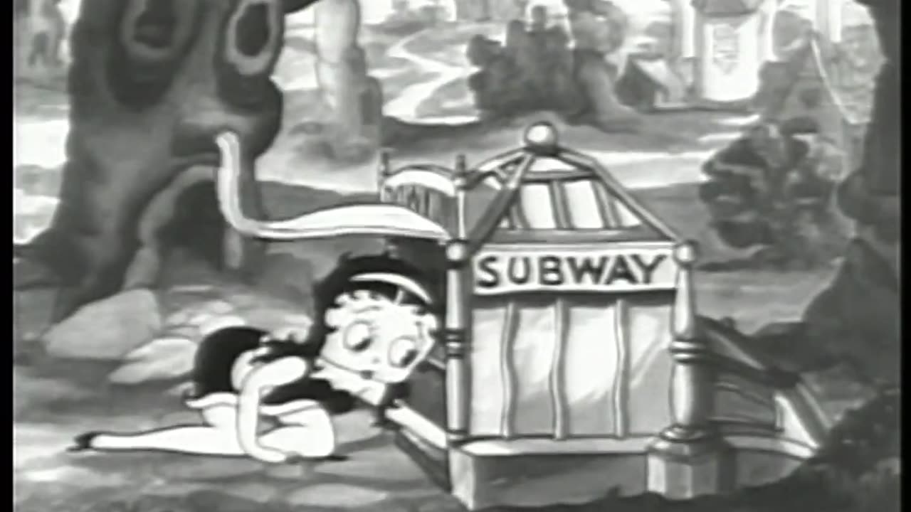 Late Nite, Black 'n White | Betty Boop | Betty in Blunderland | RetroVision TeleVision