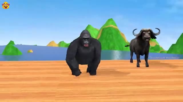Choose The Right Pipe 올바른 파이프 선택 ant Cow Tiger Dinosaur Gorilla- Wild Animals_Cut