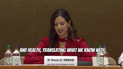 Omnia El Omrani, Youth Envoy for the COP27
