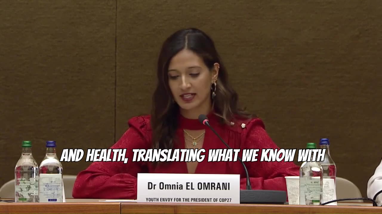 Omnia El Omrani, Youth Envoy for the COP27