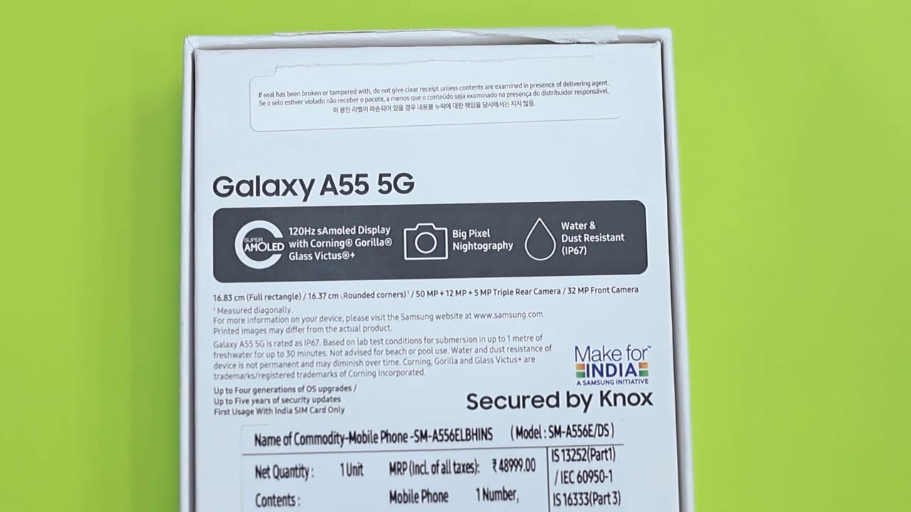 samsung a55 unboxing