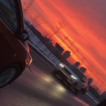 incredibly breathtaking sunset in Kazan Russia