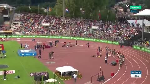 Ethiopian Athletes Fighting on track!!_ዩሚፍ ቀጀልቻ እና ሰለሞን ባሬጋ የሩጫ ትራክ ላይ ሲደባደቡ ወርቁ አመለጣቸው! 2018