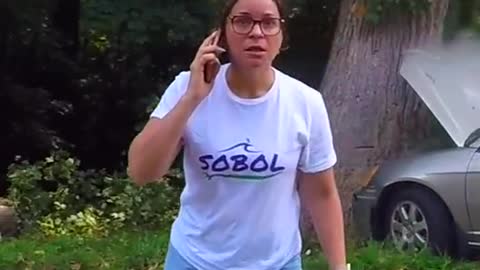 Karen tries to park a car.