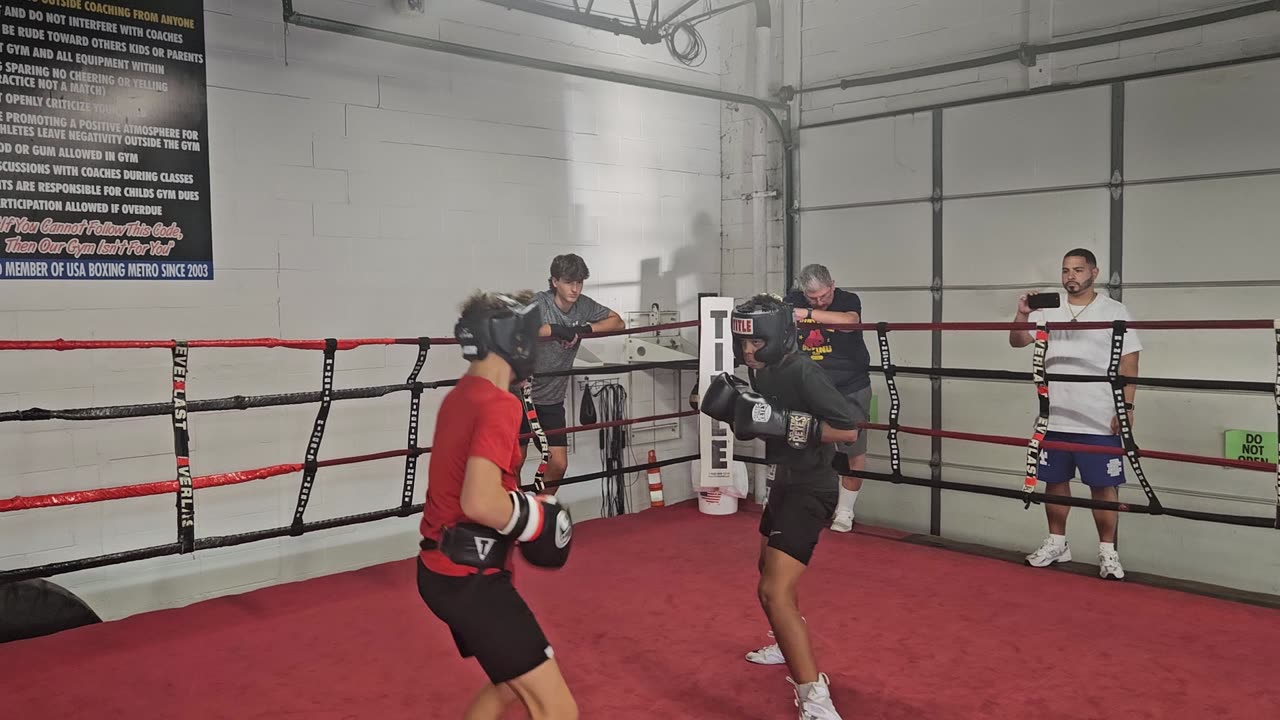 Joey sparring Jacob 1. 8/23/24