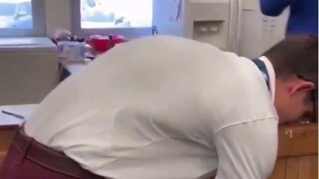 TEACHER'S SHOES GET STOLEN SO THEY GET HIM A NEW PAIR!