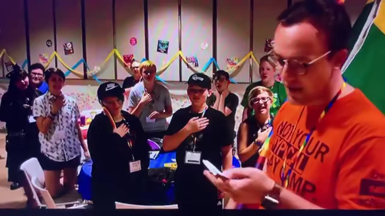Pete Buttigieg's husband is on tape telling young children to pledge allegiance