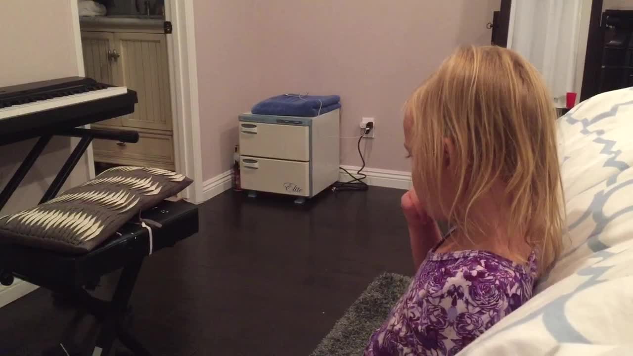 Little girl adorably confused by the rules of love