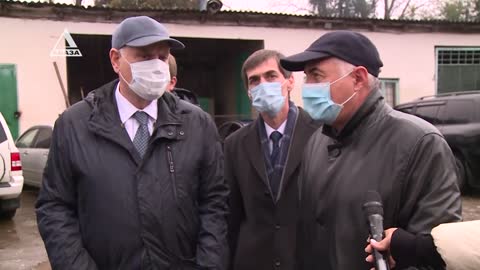 Рабочая поездка Аслана Бжания в Гальский район