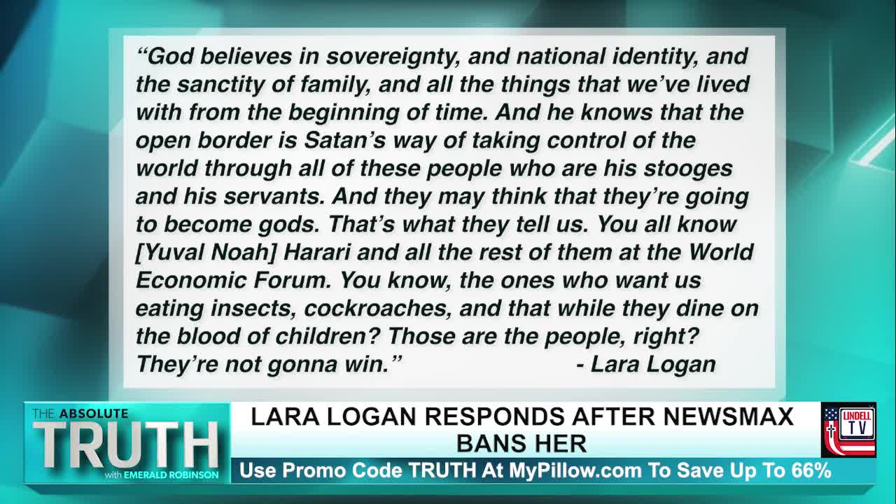 Lara Logan responds to newsmax after they ban her from the network