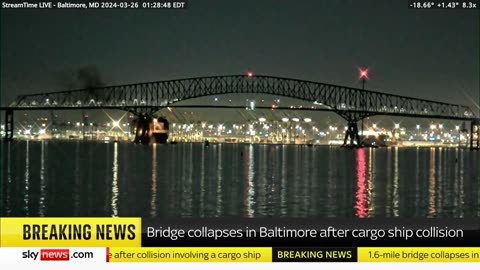 ****BREAKING: Bridge collapses in Baltimore - mass casualty event declared***