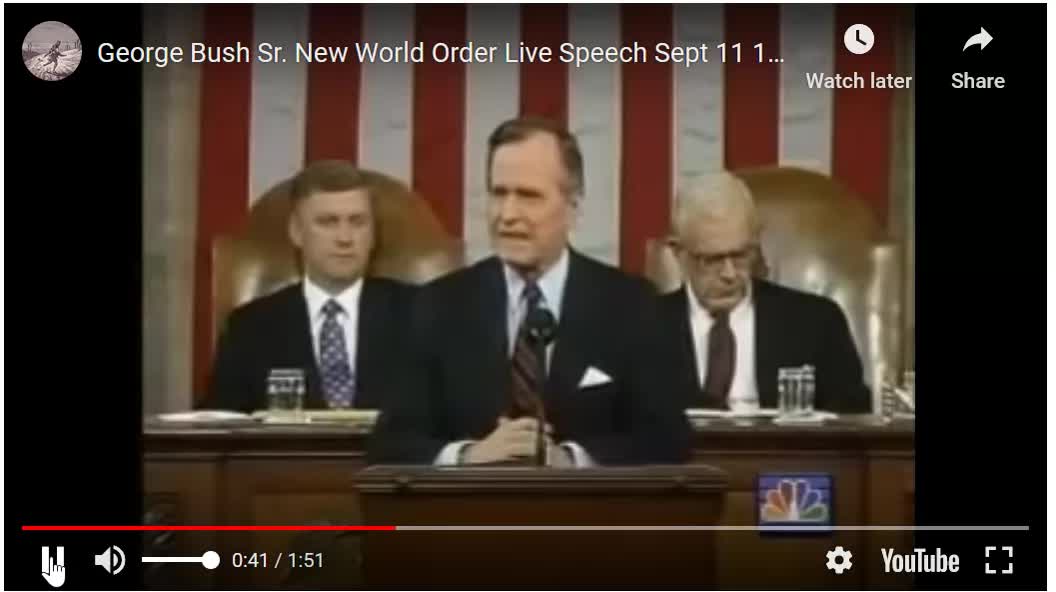 George Bush Sr , New World Order Live Speech Sept 11, 1991