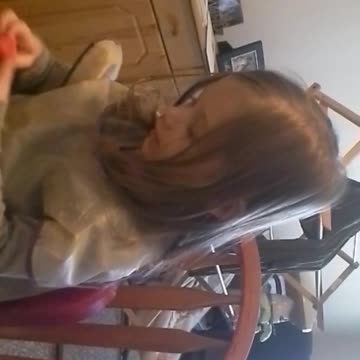 Emma playing with play dough