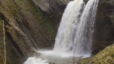 Waterfall in the nature