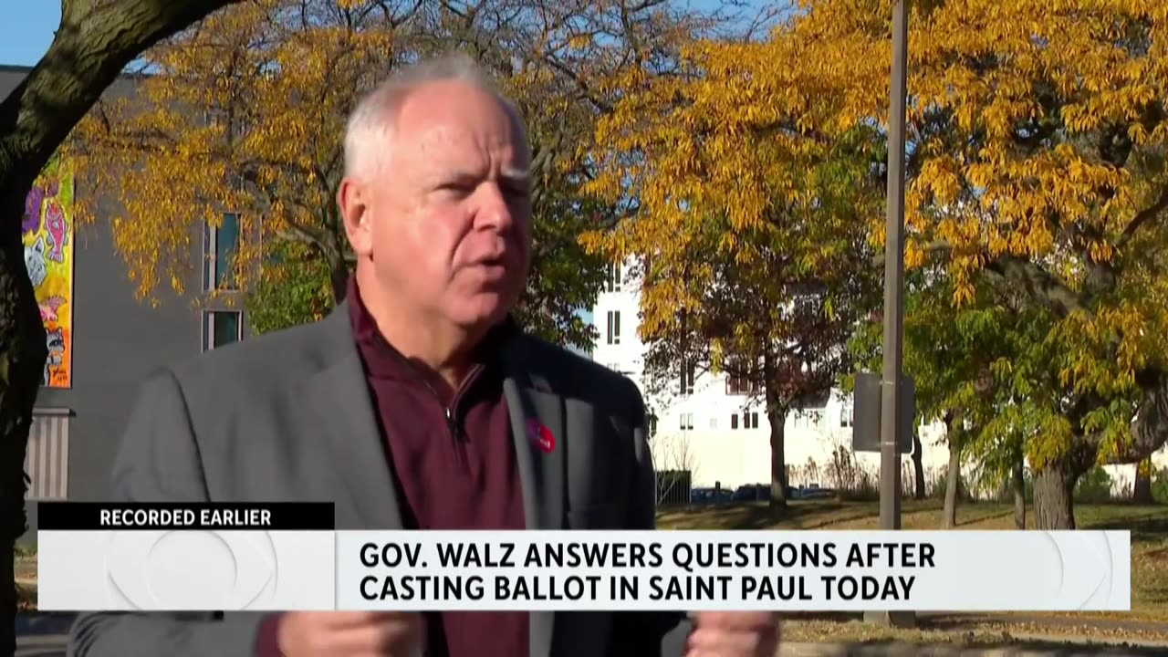 VP candidate Tim Walz casts early vote alongside family members in Minnesota