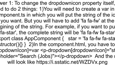 How to style the PrimeNg dropdown icon