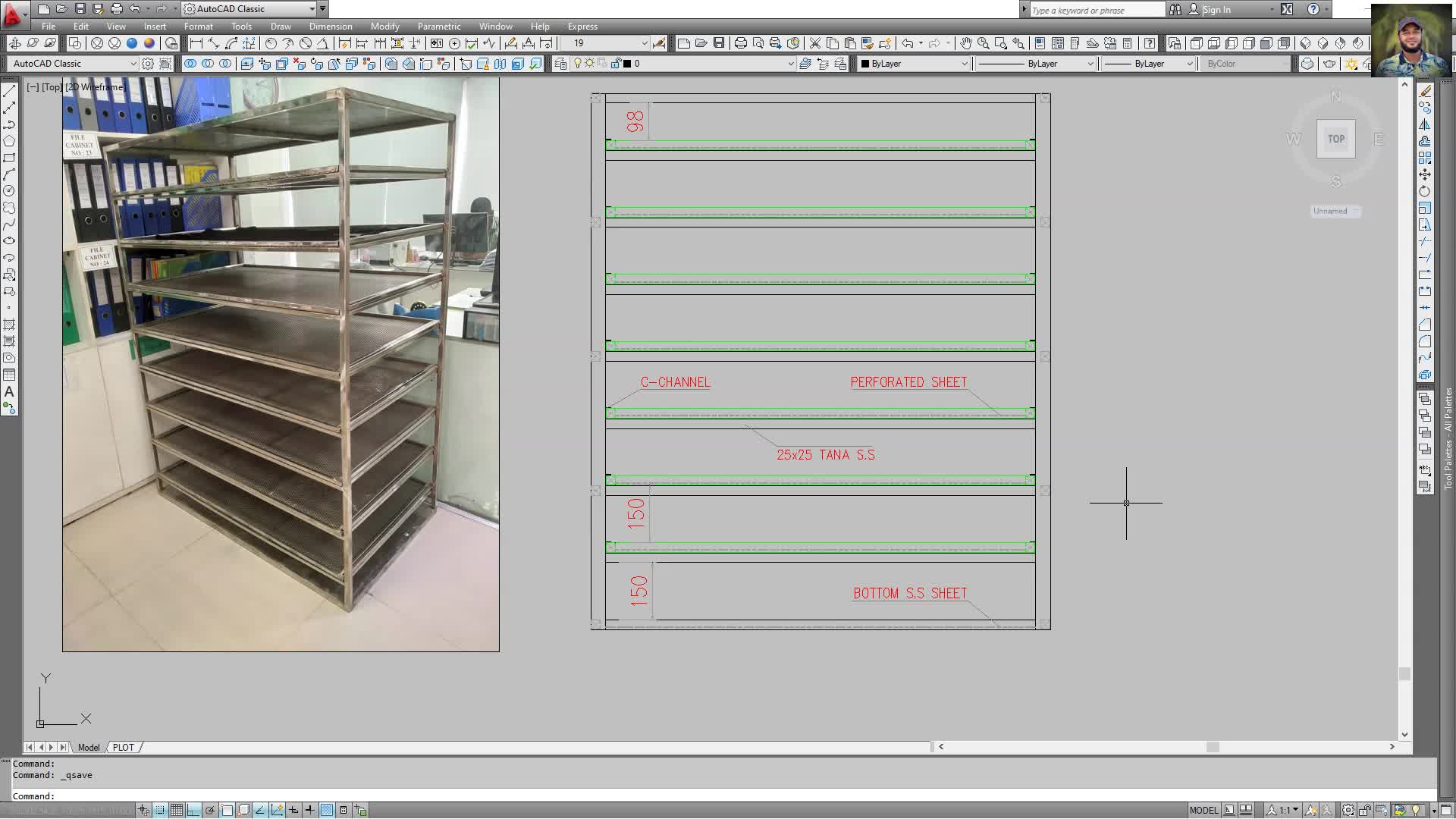 How to Make STAINLESS STEEL TRAY RACKS for industries in AutoCAD