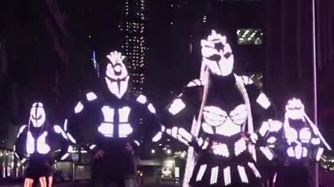 Amazing Neon Light dance