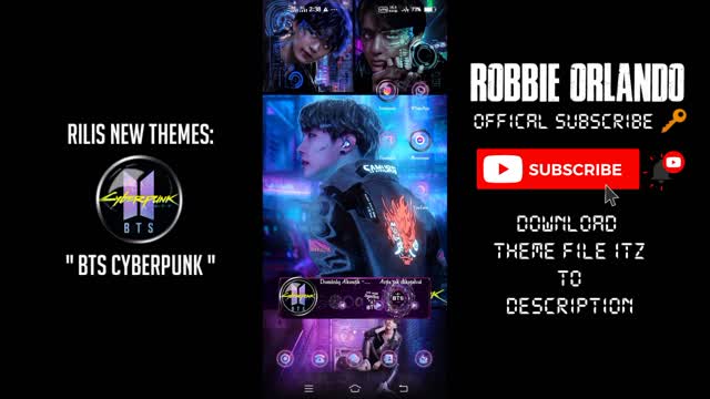 BTS CYBERPUNK - VIVO THEMES ANDROID