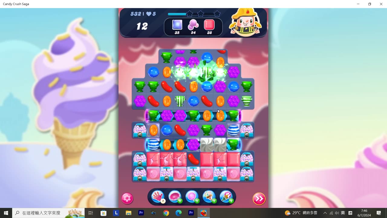 Candy Crush Saga Record (Level 532)