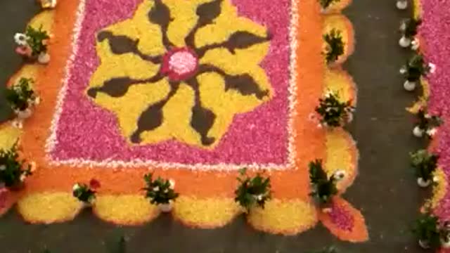 beautiful rangoli art