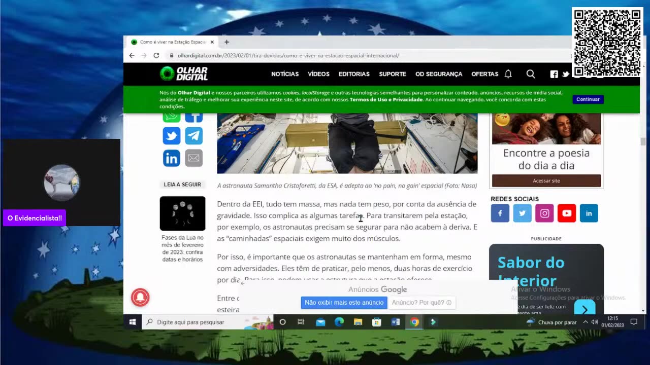 Canal Evidências - VfSi2Df9cHc - Como é Viver na ISS! Tem Furo!