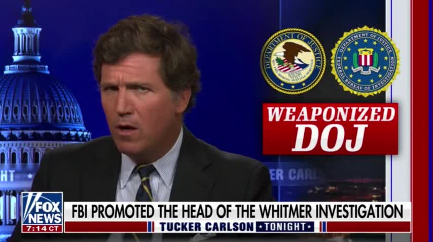 Tucker Carlson on how criticizing the FBI isn't allowed!!