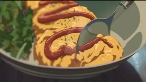 Satisfatório demais...Comida de anime🍜 #Shorts