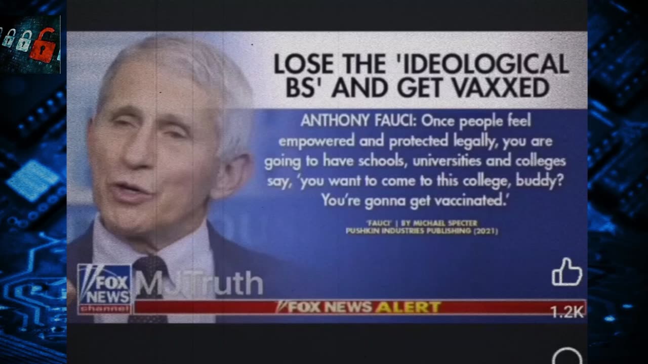 Anthony Fauci - "Lose the 'ideological b*lls*t' & get vaccinated"