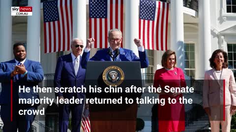 Biden shakes Schumer’s hand, ‘immediately forgets’ and waits for another ;)