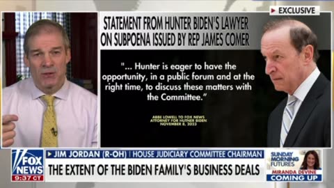 Rep Jim Jordan- the extent of the Biden family’s business deals