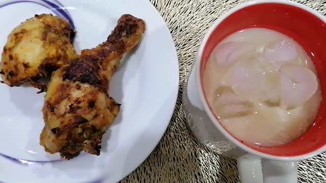 Chicken and Garri
