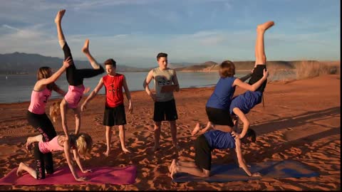 BOYS VS GIRLS 3 Person Yoga Challenge!