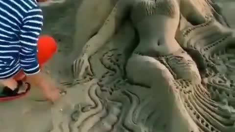 The most excelent sand sculpture