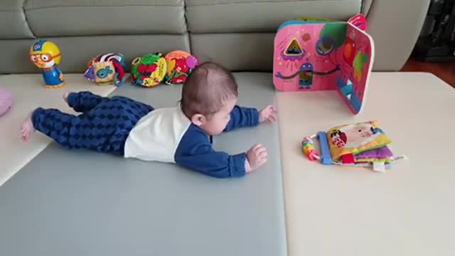 His first crawling