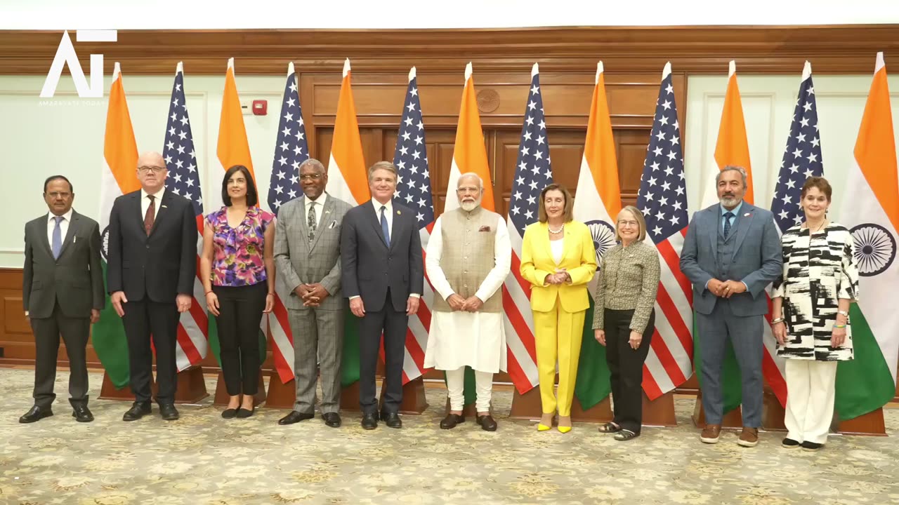 US Congressional Delegation Meets PM Modi in New Delhi | Amaravati Today