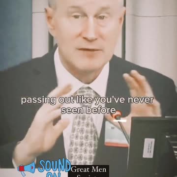 It is the vaccine that has caused a lot of cardiac arrests and myocarditis among young people unless proven otherwise... Dr Peter McCullough