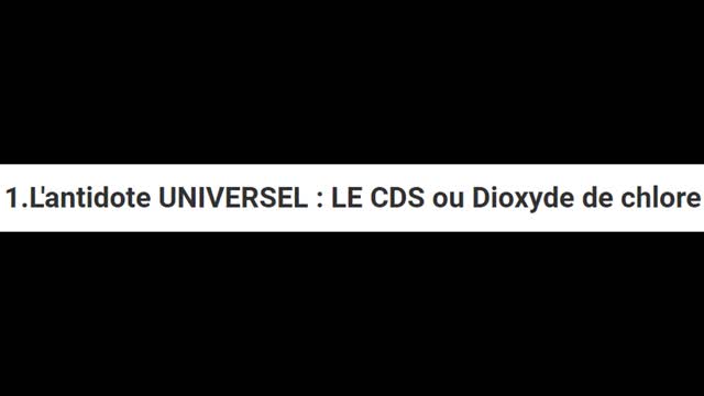 17.09.2022 L'antidote UNIVERSEL - Le Dioxyde de chlore dispersé dans le ciel