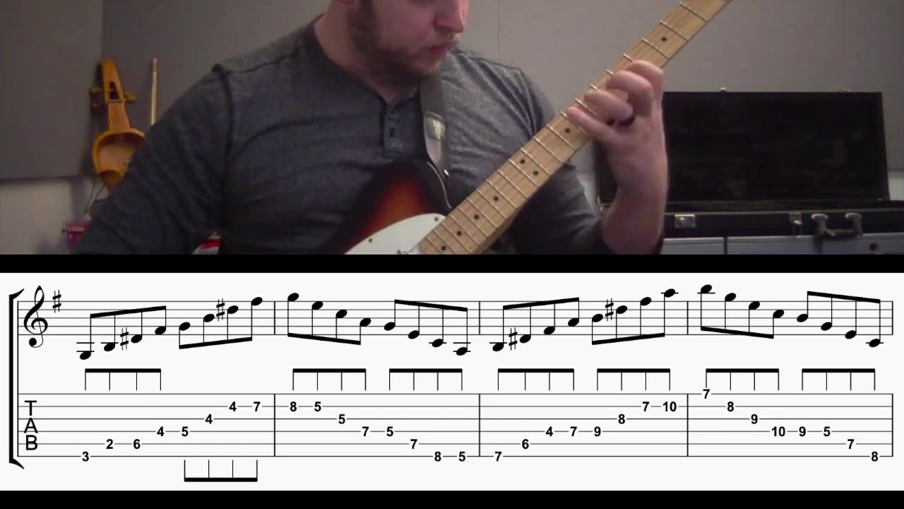 Barry Galbraith - Daily Exercise #1: E Harmonic Minor (with TAB)