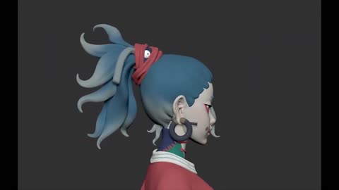 Ghost punk SKEENgirlzbrush carving process, don't miss it if you want to learn IX