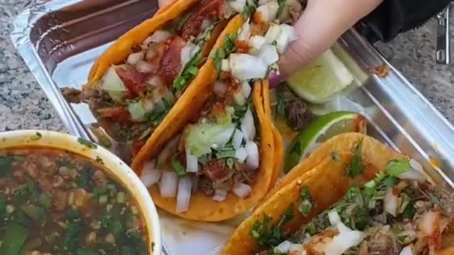 with Chinelos’ signature BIRRIA TACOS in Long Island City, Queens