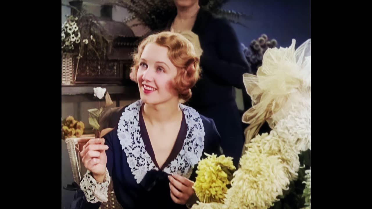 Charles Chaplin Virginia Cherrill City Lights 1931 scene 2 colorized remastered 4k