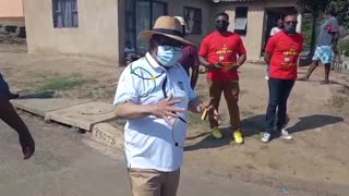 Blade Nzimande on the campaign trail for the ANC