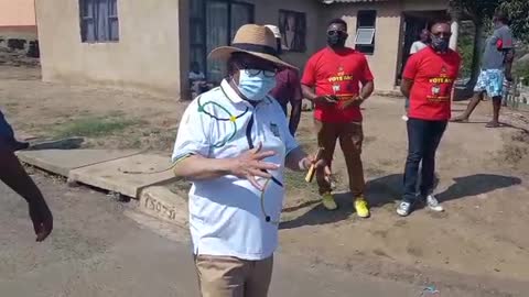 Blade Nzimande on the campaign trail for the ANC