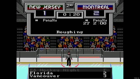 NHL '94 Sega Super Liga Game 15 - Tecmo Jon (NJD) at Len the Lengend (MON)