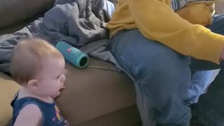 Baby likes heavy metal music