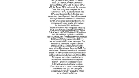 How to run CocoaPods on Apple Silicon M1