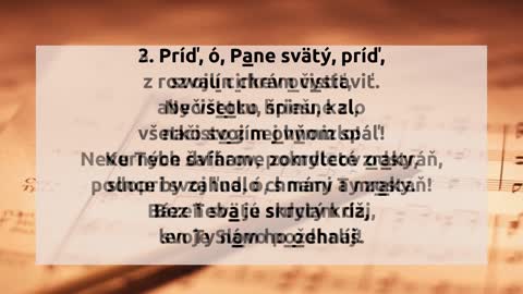 Príď, ó, Pane svätý, príď