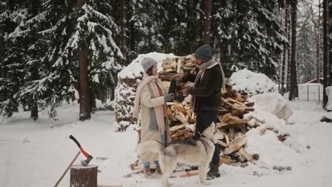 A Couple's Magical Journey in the Snow